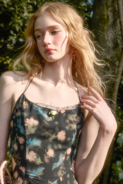 Green Lace Maxi Dress