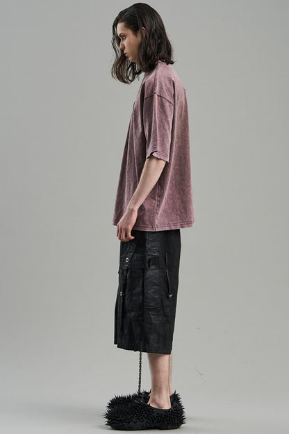 Pleated Asymmetrical Tee