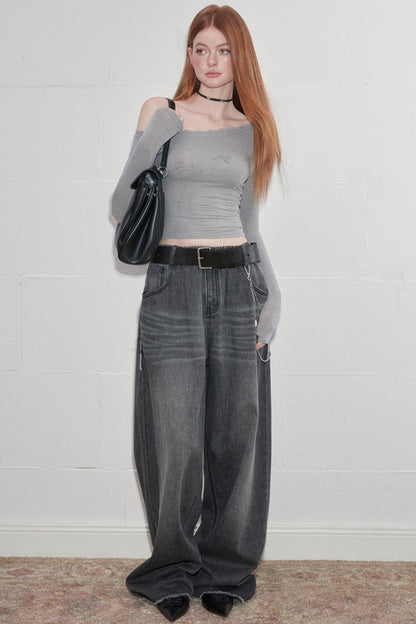 Sensual Lace-Trimmed Top