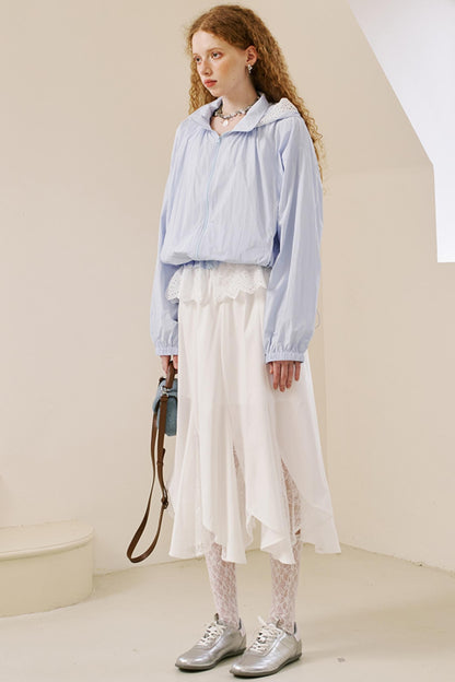 Breezy Lace Fishtail Skirt