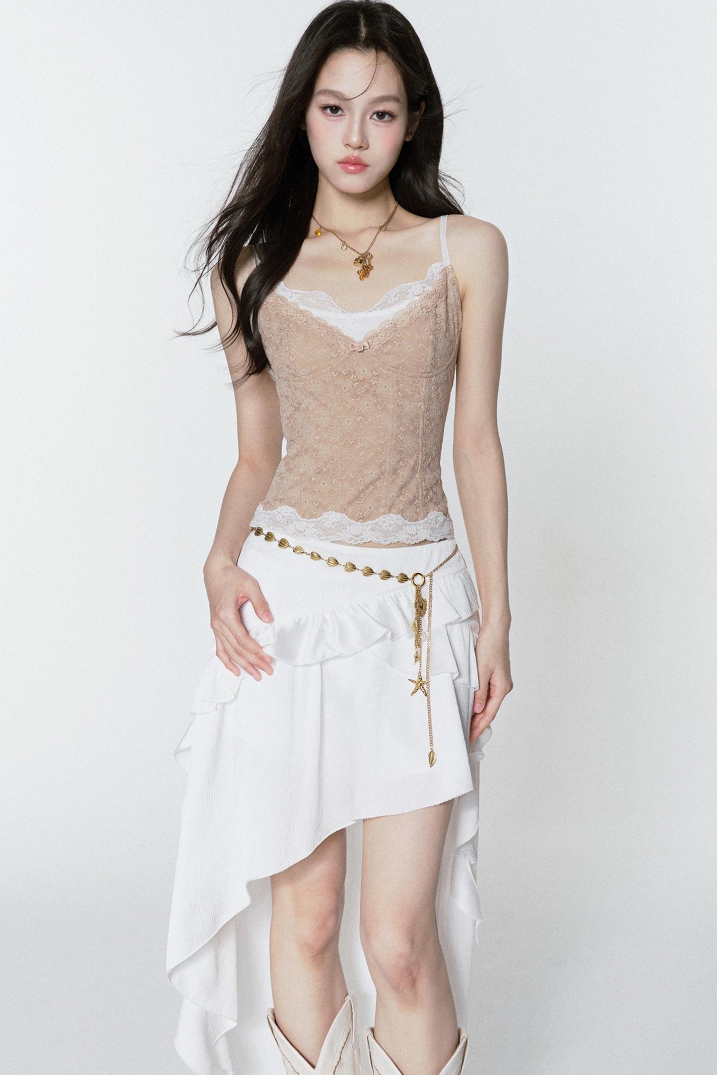 Irregular Bustier Skirt