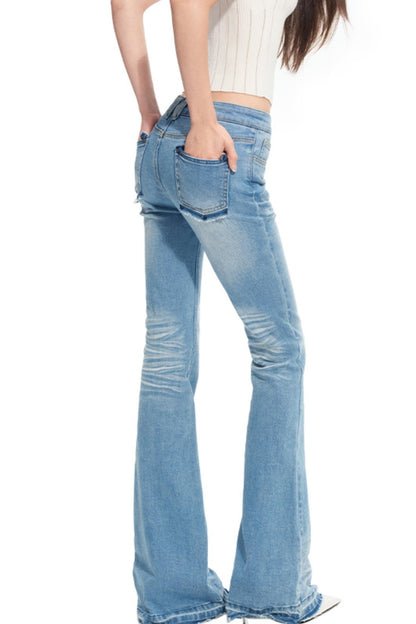 Stretch Slimming Bootcut Jeans