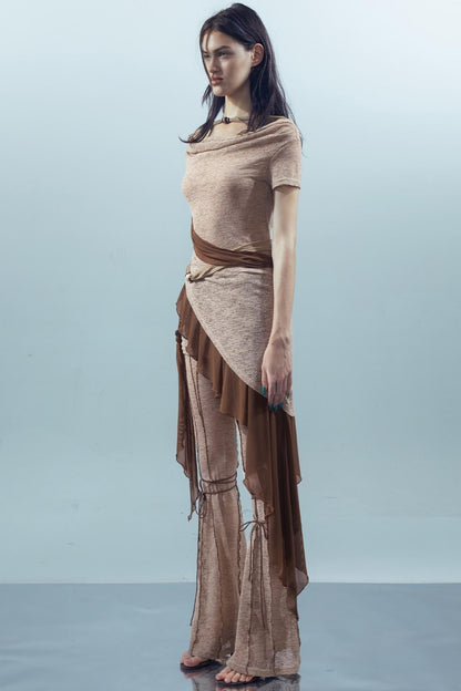 Irregular Beaded Tee