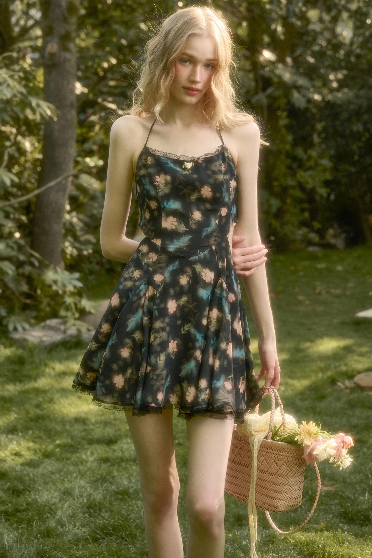 Green Lace Maxi Dress