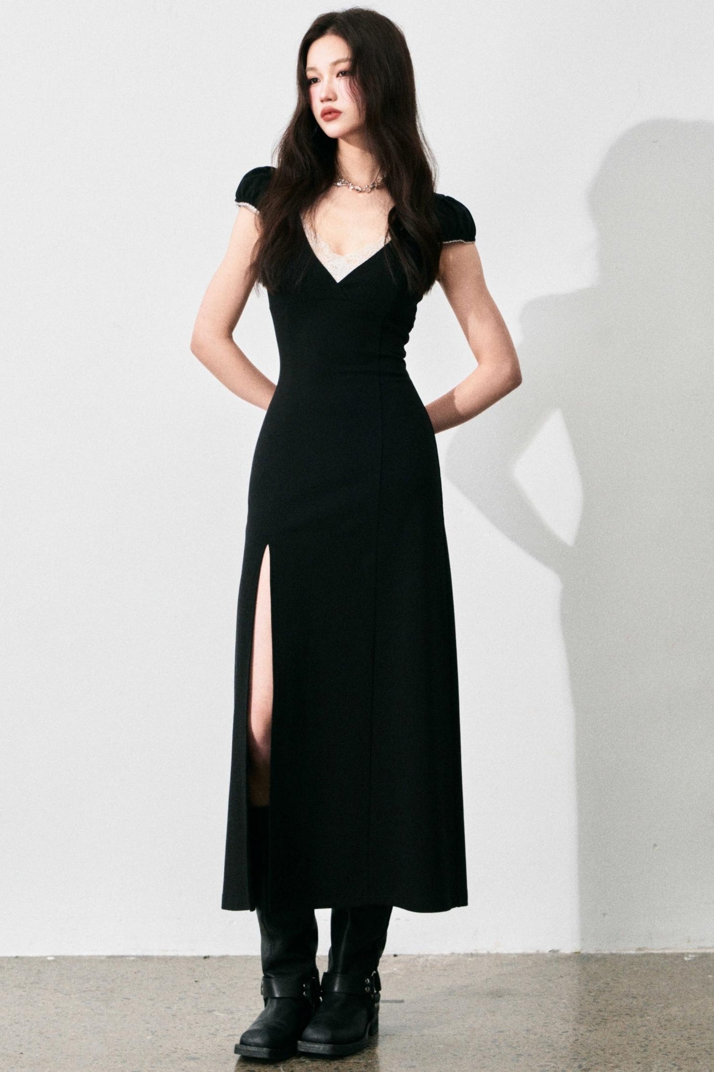 Retro Lace V-Neck Summer Dress