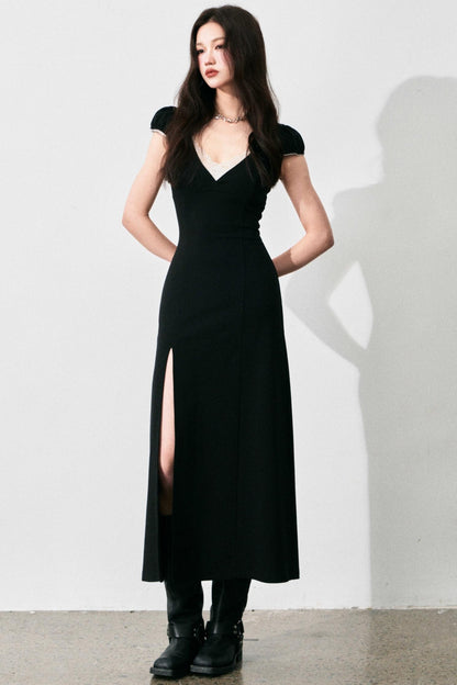 Retro Lace V-Neck Summer Dress