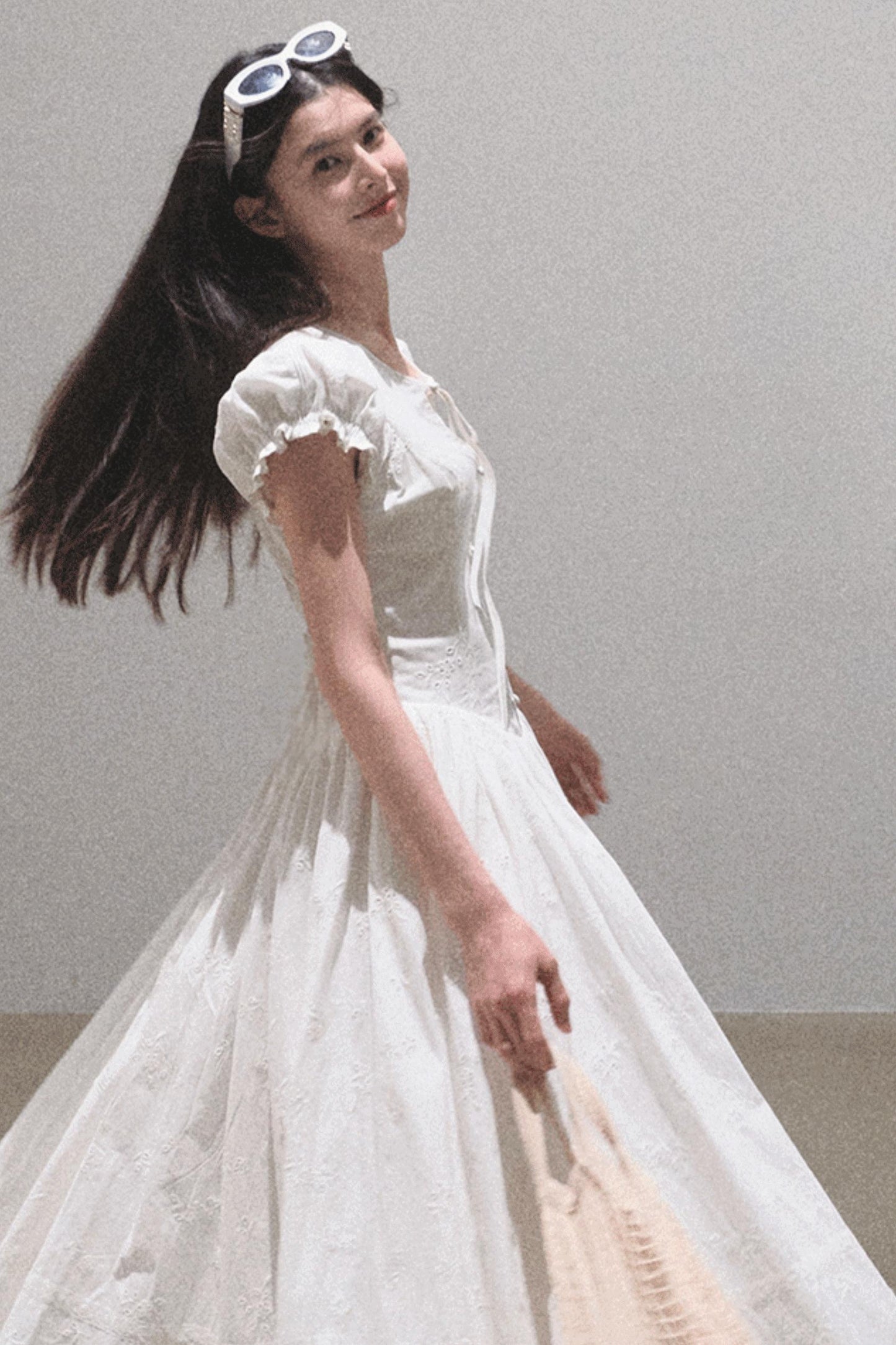 Lovefall Embroidered Cotton Tea Dress