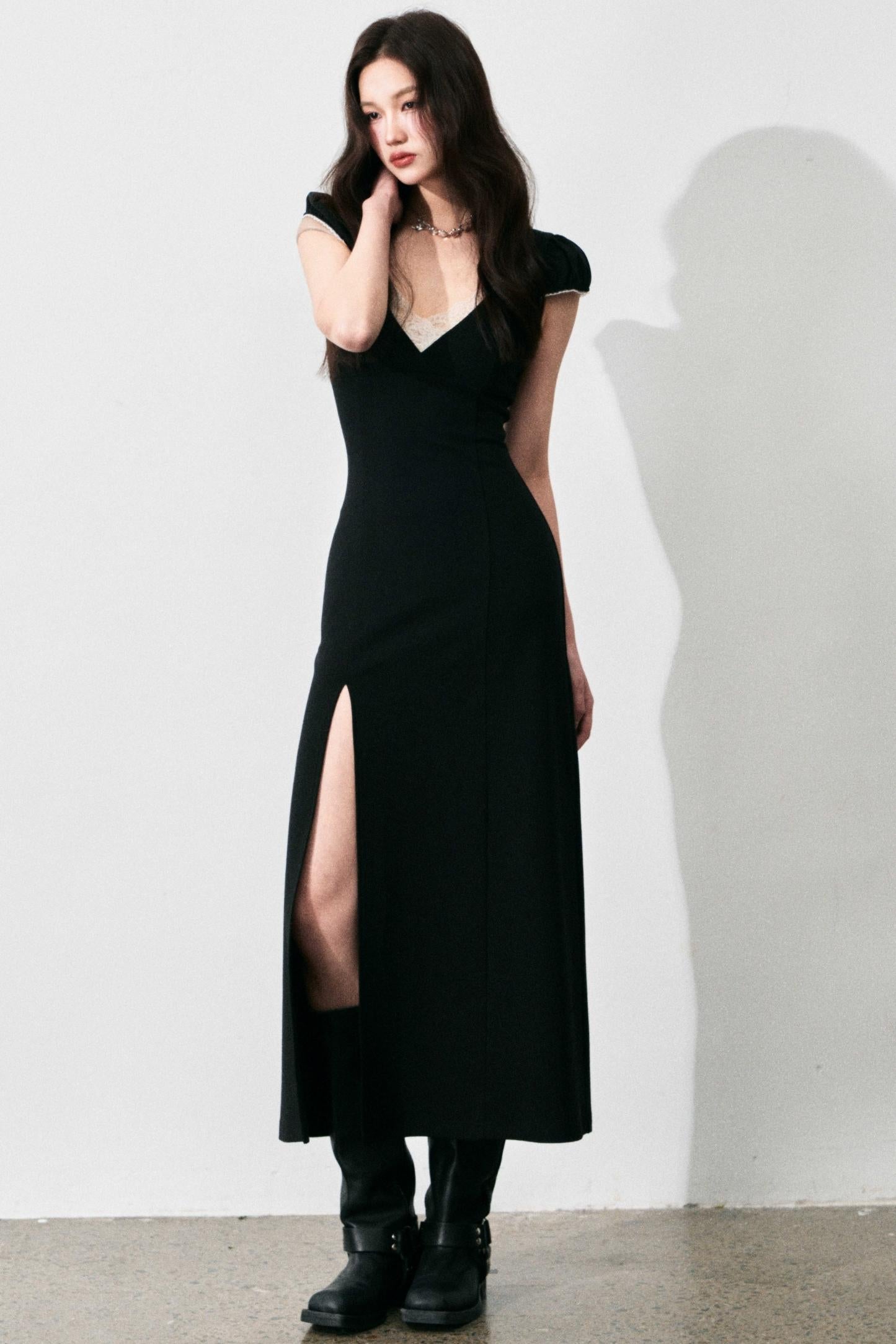 Retro Lace V-Neck Summer Dress