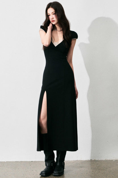 Retro Lace V-Neck Summer Dress