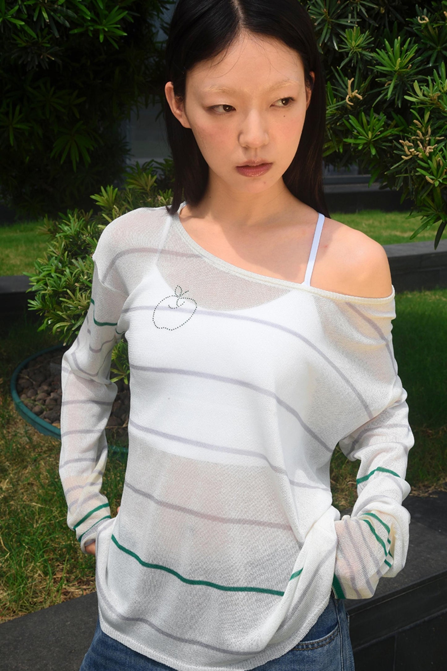 Striped Apple Hoodie