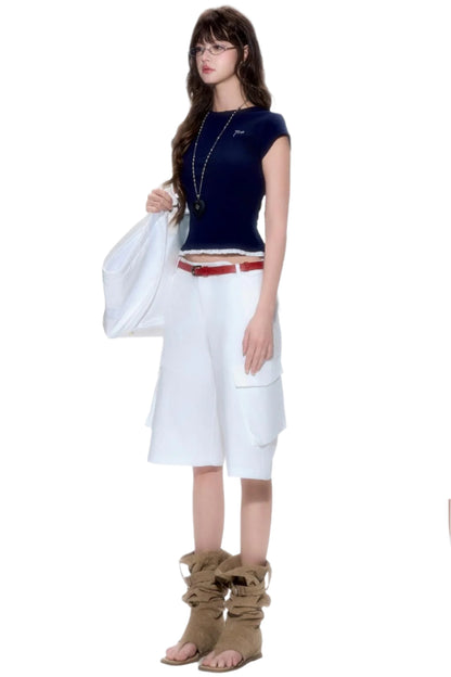 Summer Chic Polka Dot Lace Top