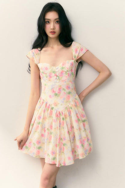 Floral Charm Wrap Dress