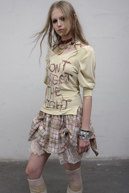 Bubble Sleeve T-Shirt