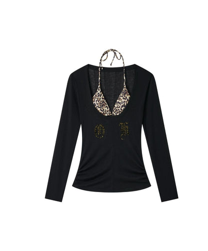 Flocked Sunshield Long Sleeve Skirt Set-Up