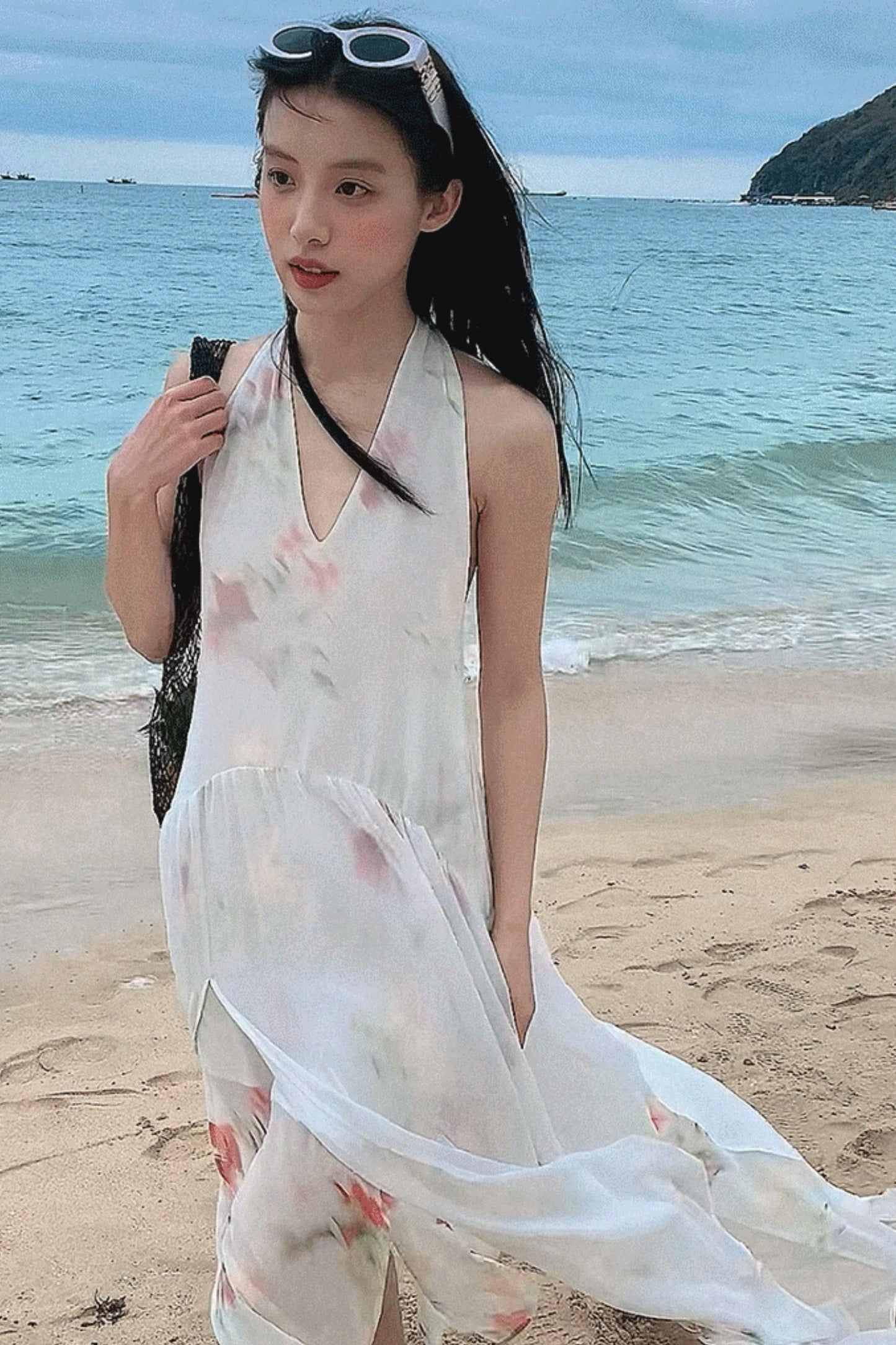 Serene Summers Halter Dress