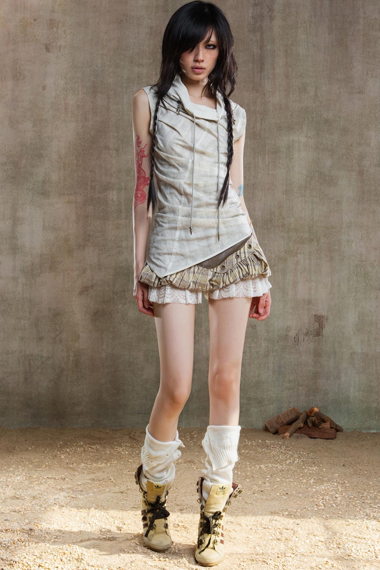 Punk Pleated Vest