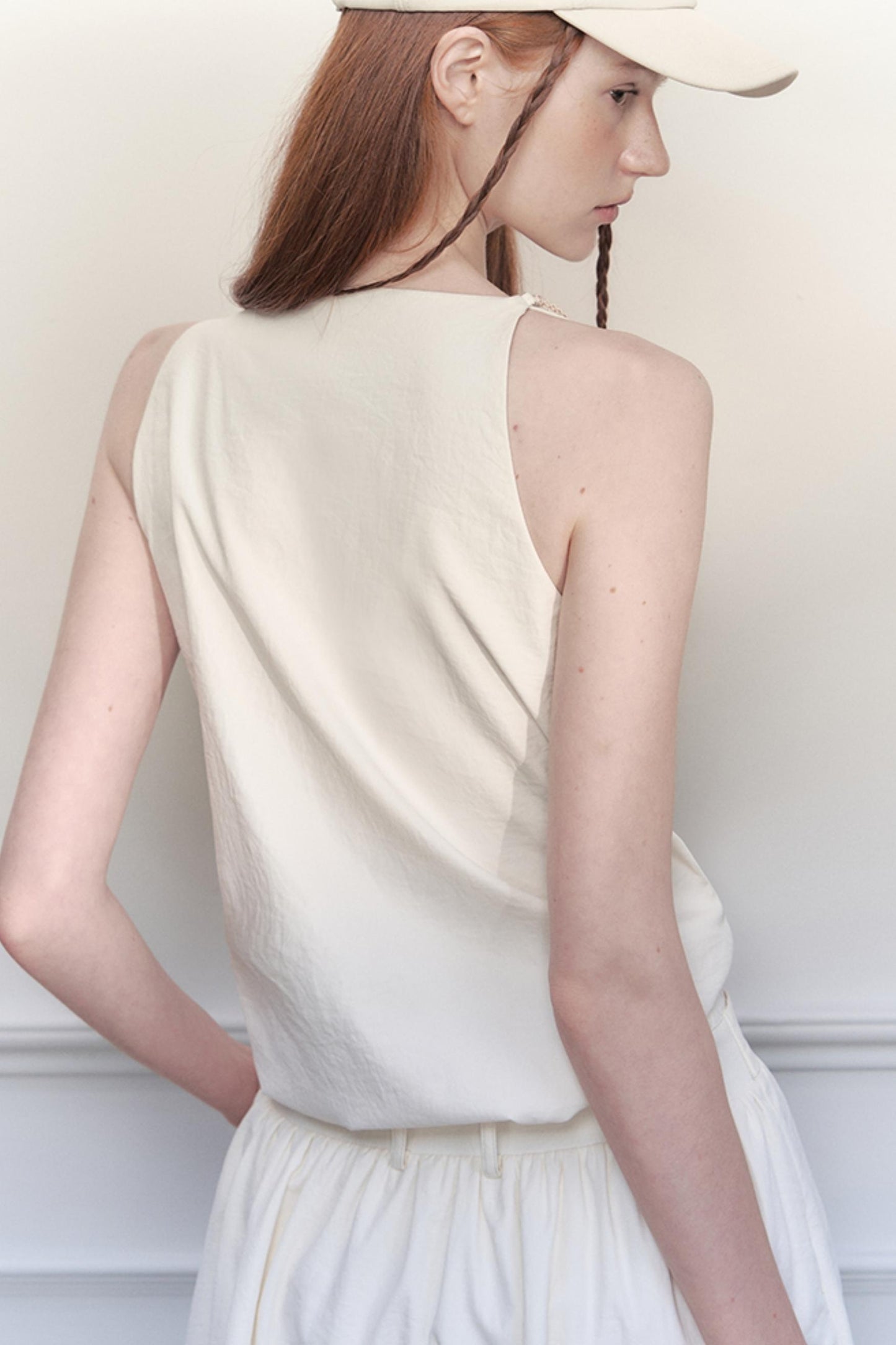 Beige Mesh Tea Dress