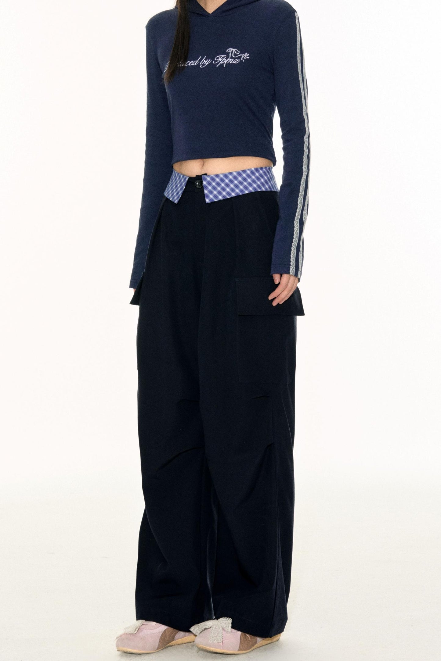 Blue Plaid Work Pants