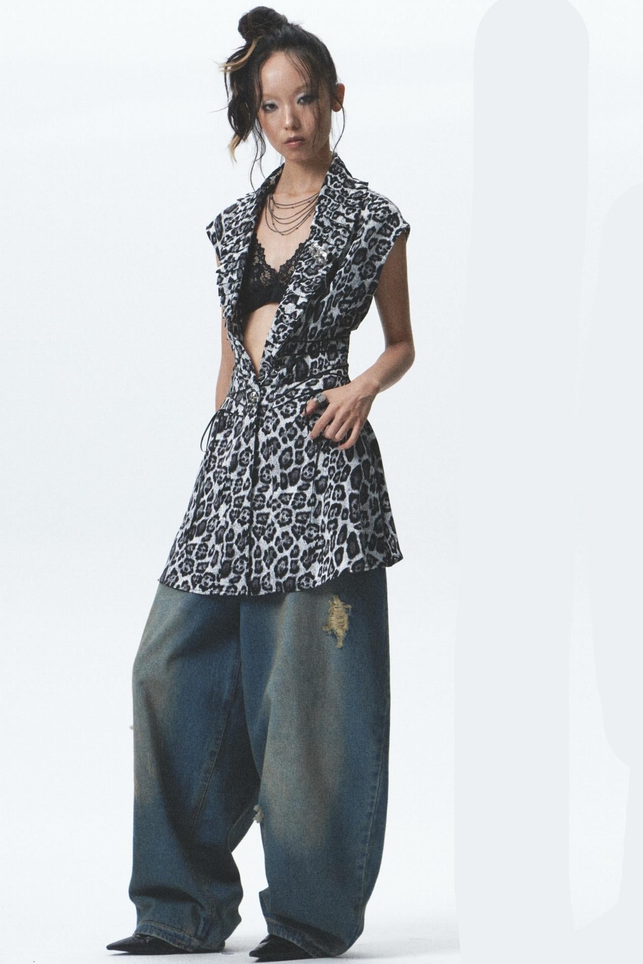 Distressed Denim Jeans