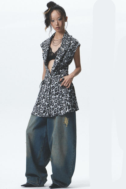 Distressed Denim Jeans