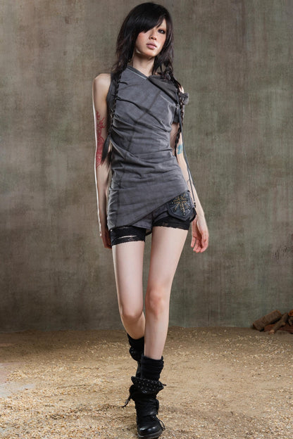 Punk Pleated Vest