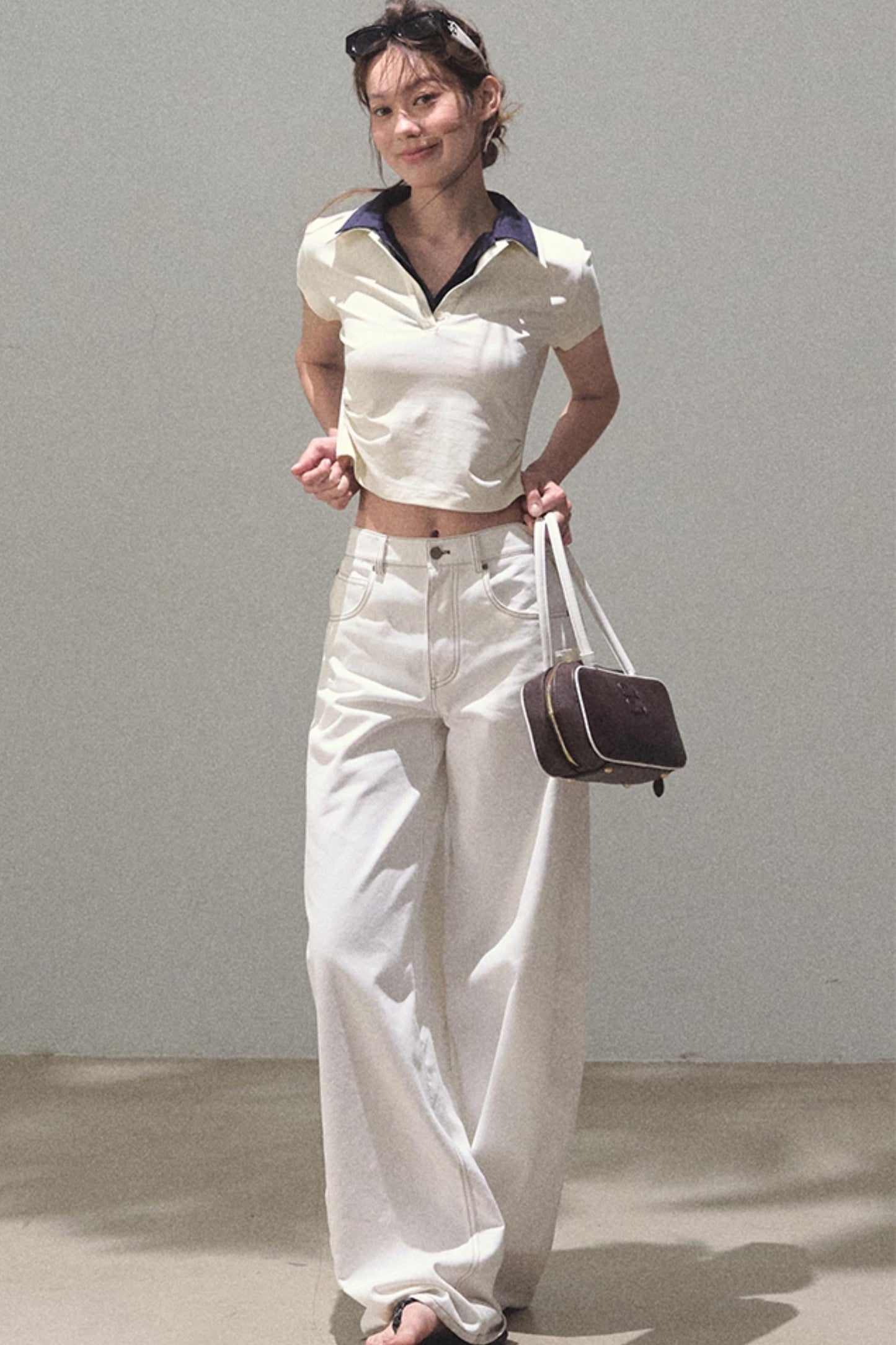 Vintage Lace Poncho Polo Skirt Set-Up