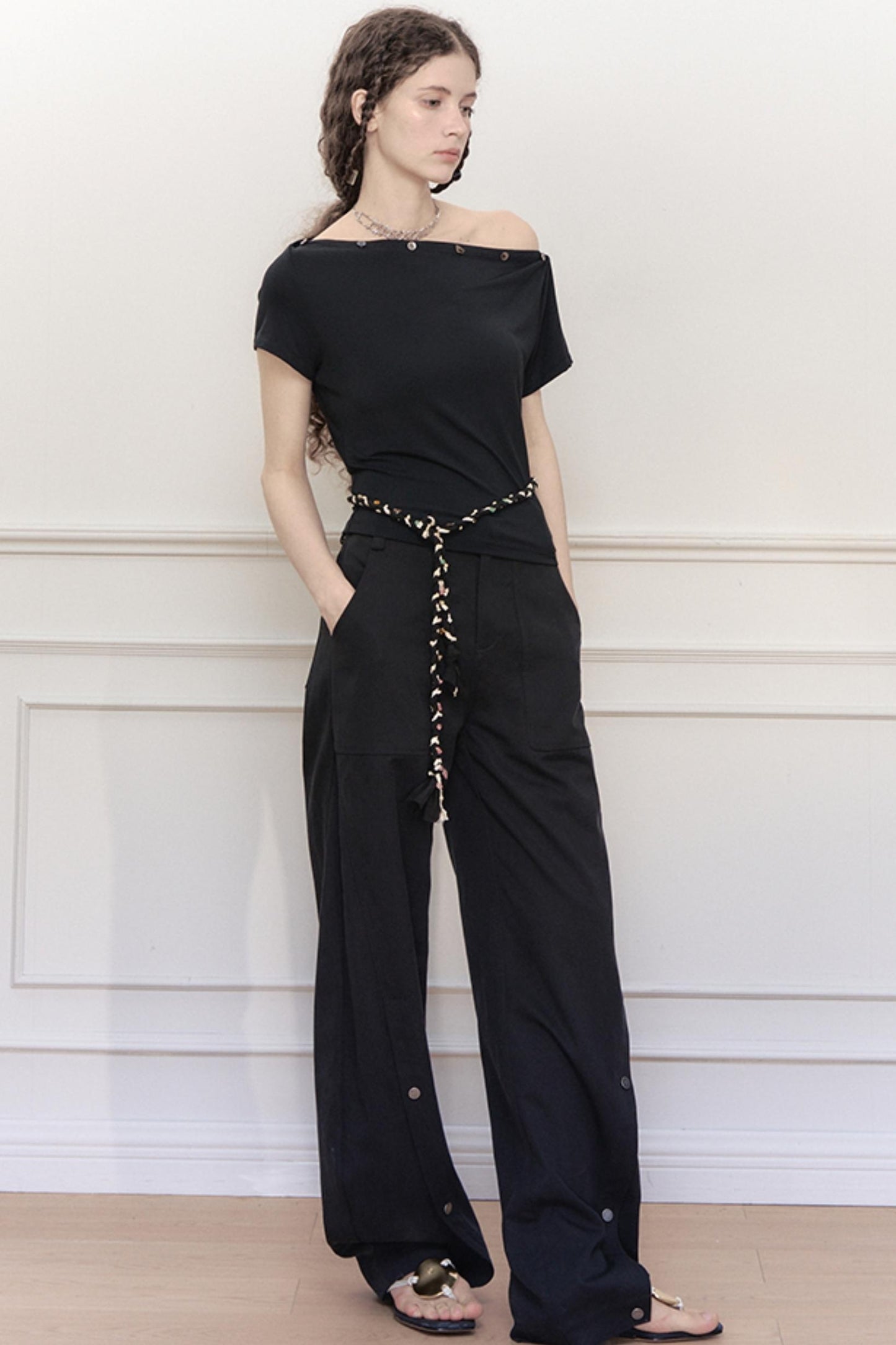 Irregular Gemstone Waist Chain