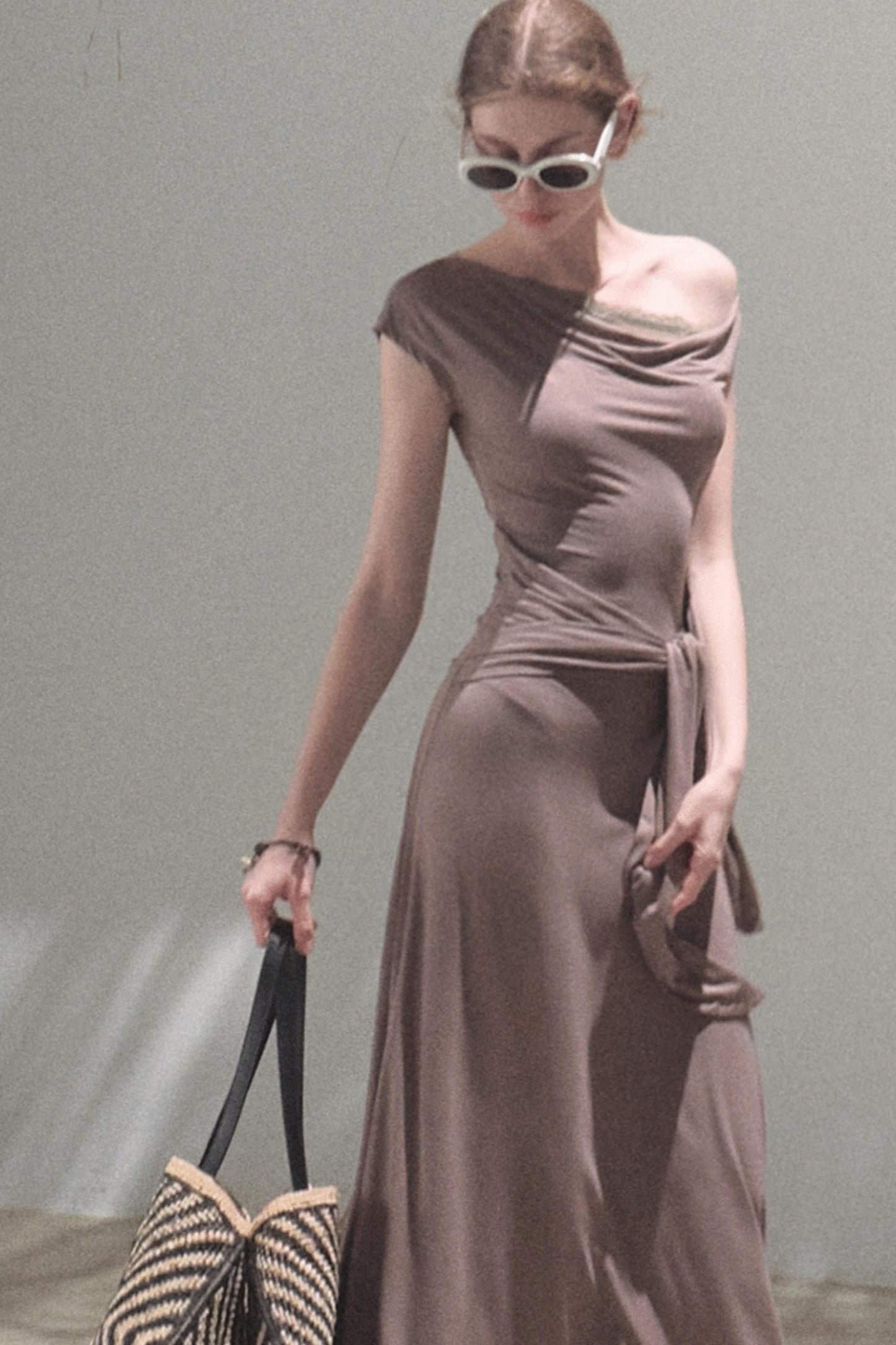 Elegant Knit Maxi Dress