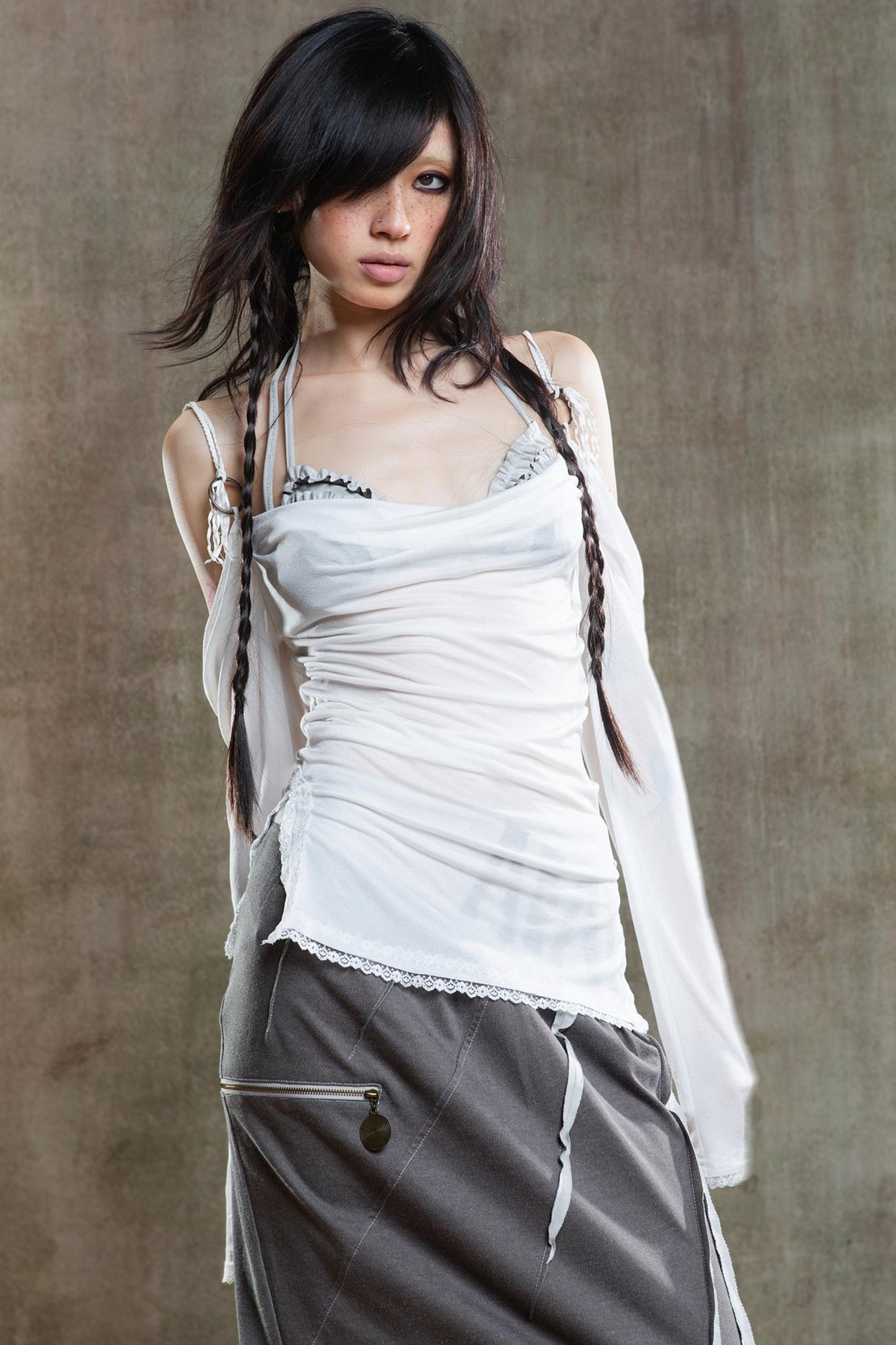 Retro Strapless Sunscreen T-Shirt