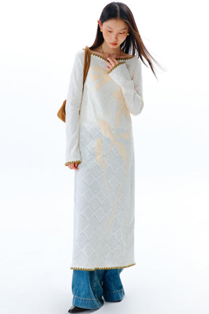 Original Cliff Flower Knit Dress