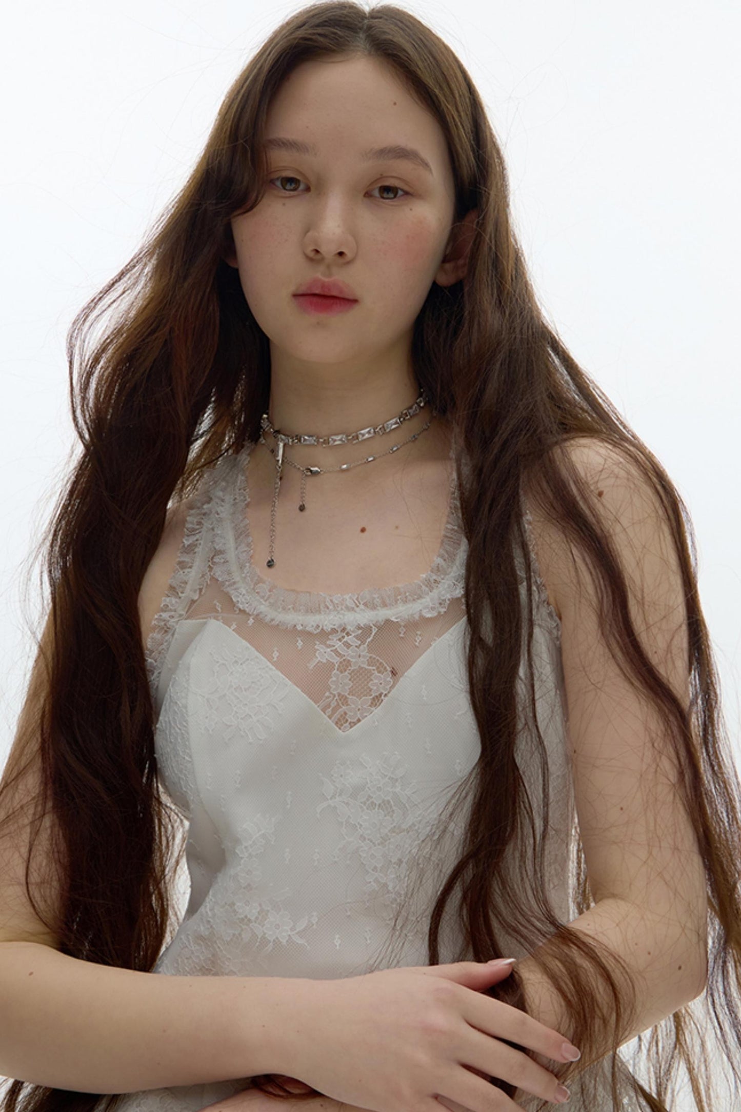 Pleated Bridal Gown Dress