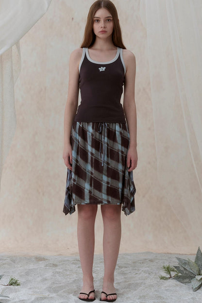 Vintage Plaid Swing Dress