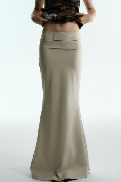Dual-Tone Fishtail Skirt
