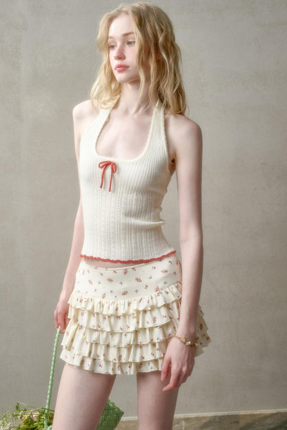 Summer Knit Halter Top