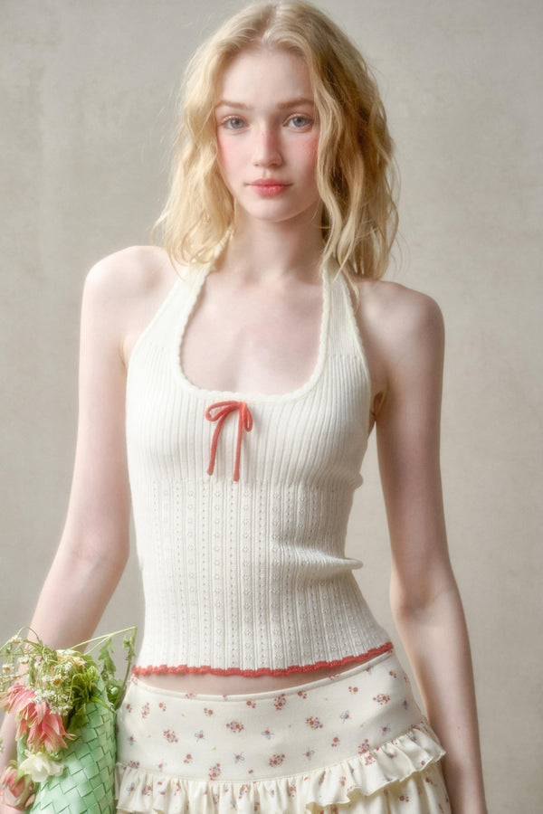Summer Knit Halter Top