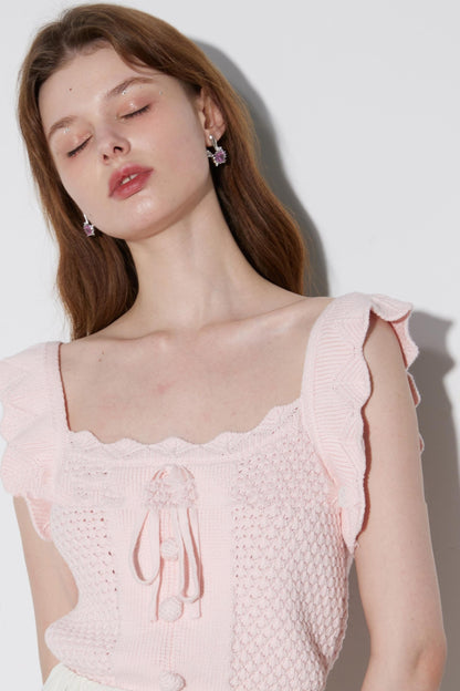 Ruffle Knit Top