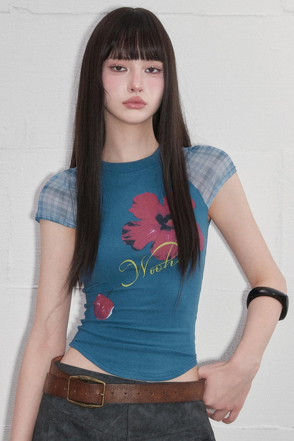 Chic Mesh Slim Fit Tee