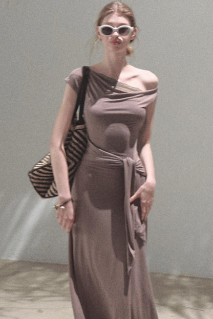 Elegant Knit Maxi Dress