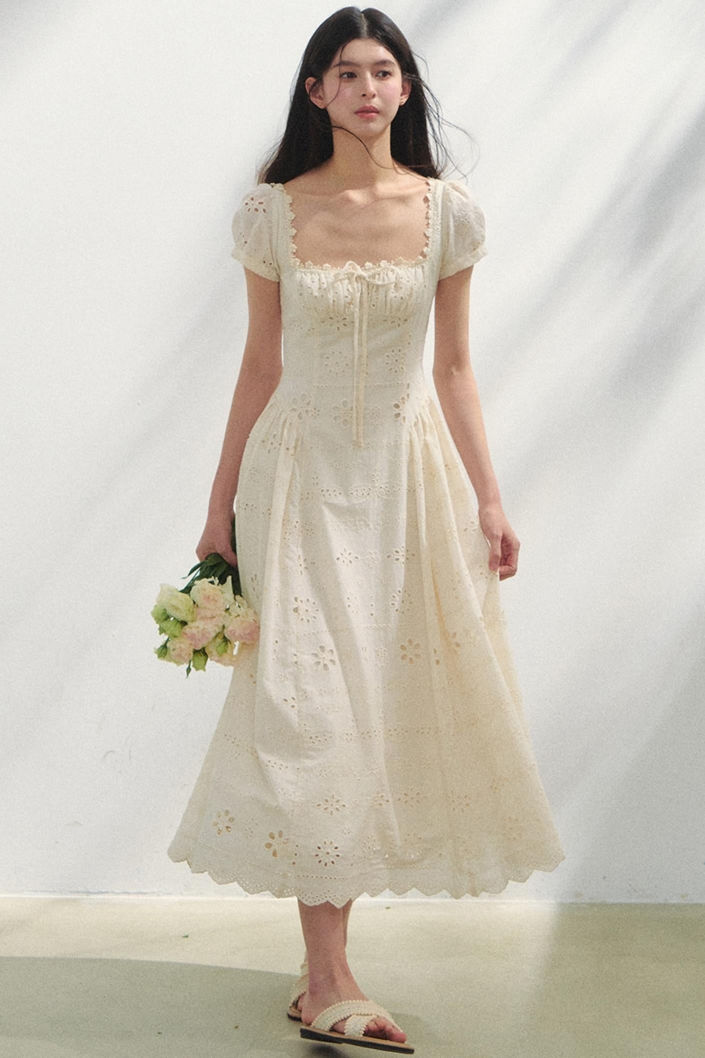 Embroidered Vacation Dress