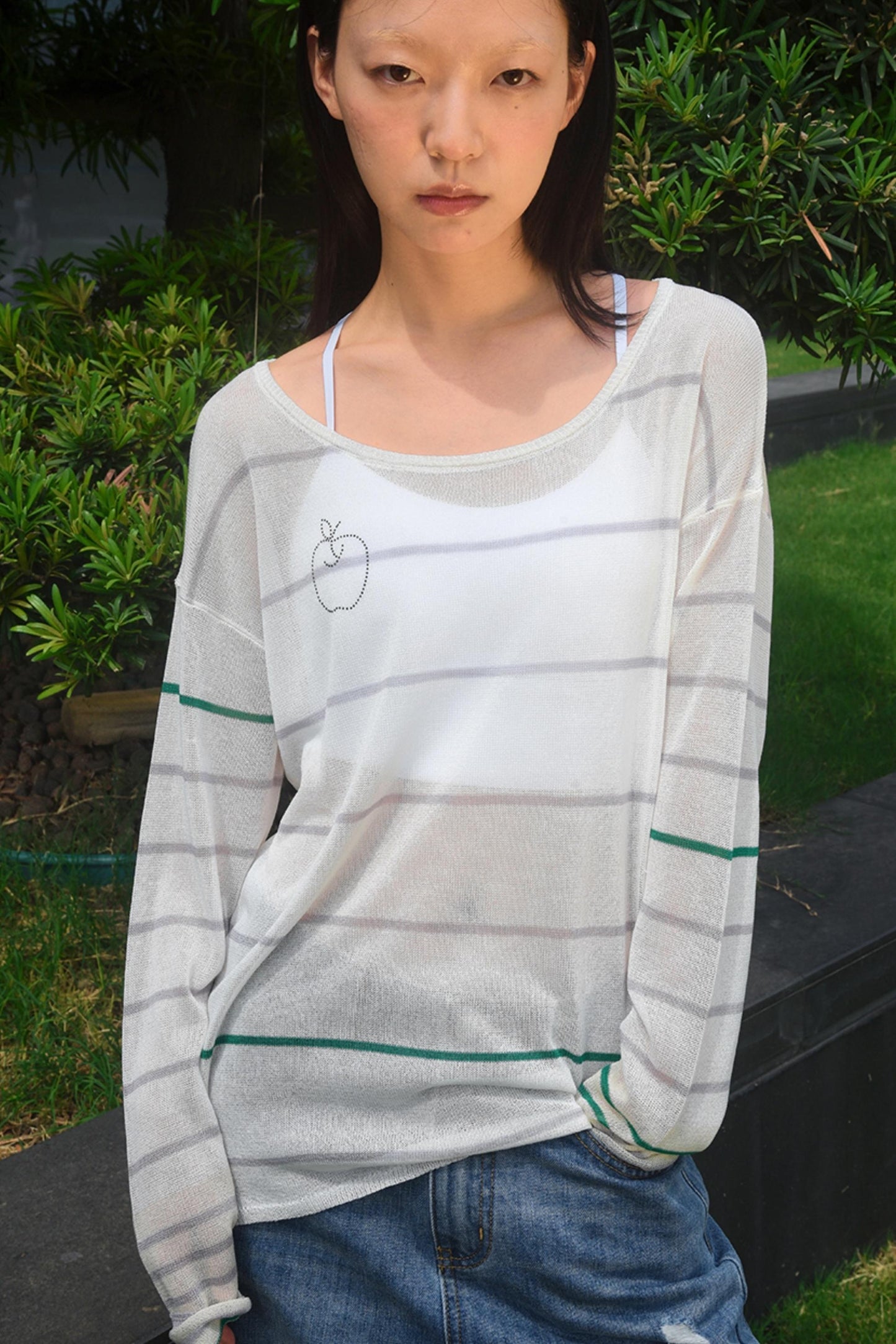 Striped Apple Hoodie