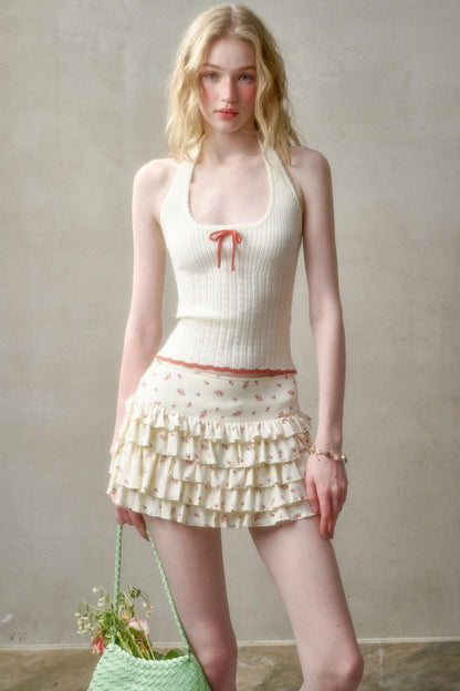 Summer Knit Halter Top