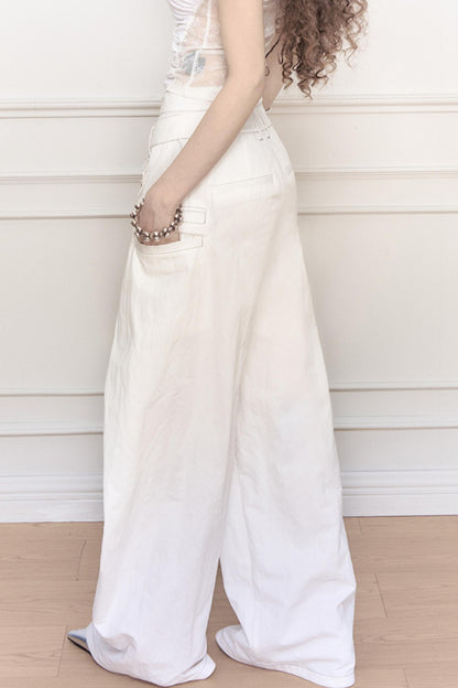 Yuan Sand Wide-Leg Pants