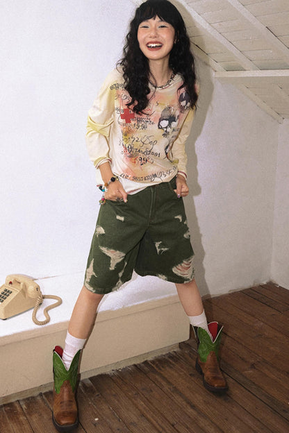 Physical Long Sleeves Full Print Sunscreen Hoodie