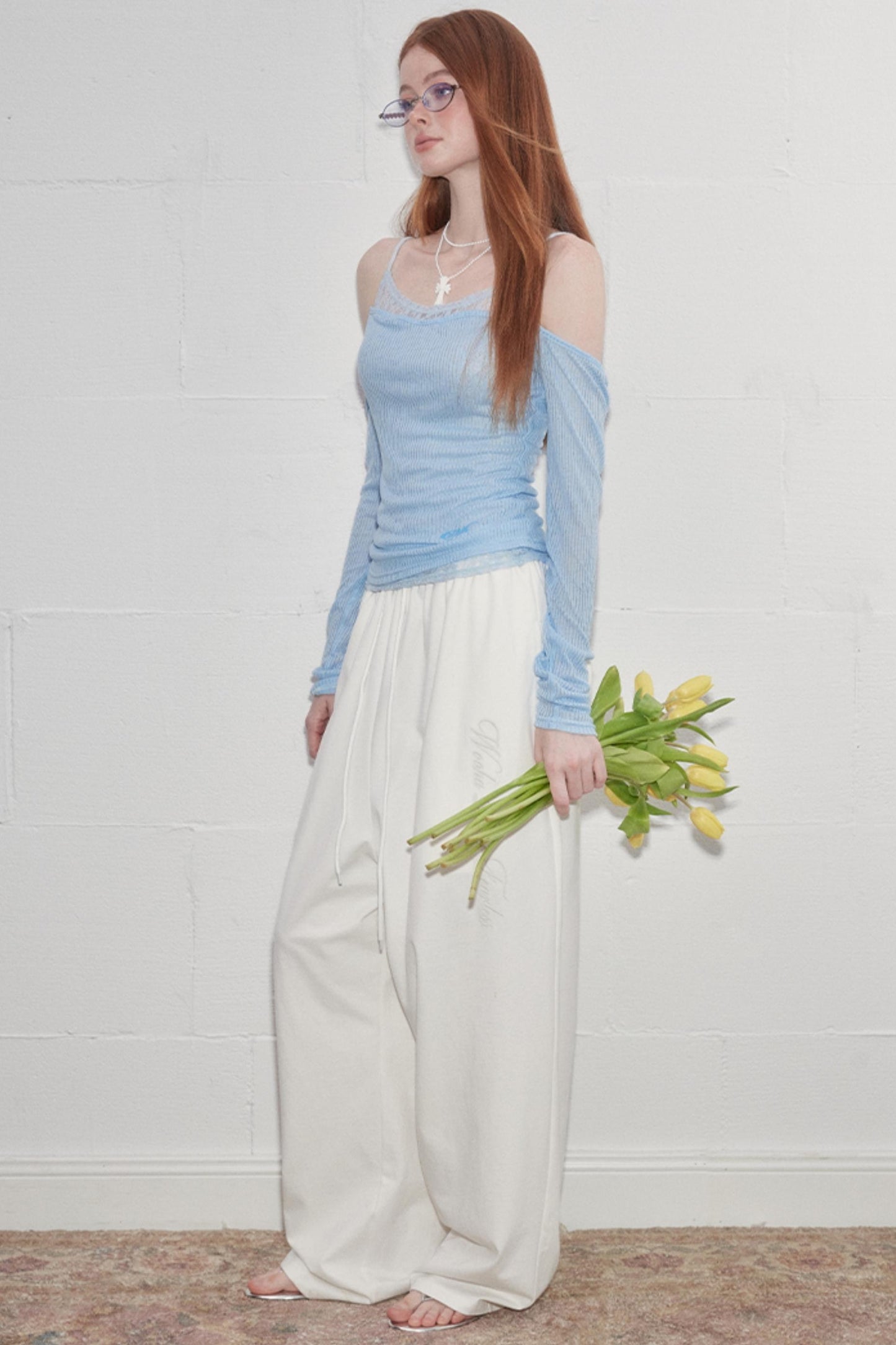 Fake Layered Lace Top