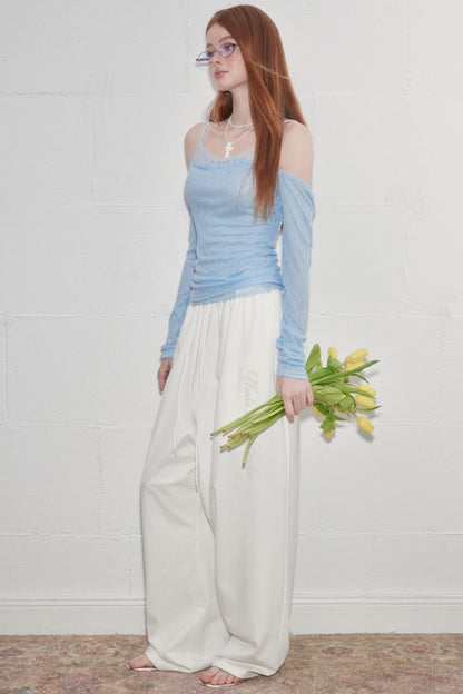 Fake Layered Lace Top