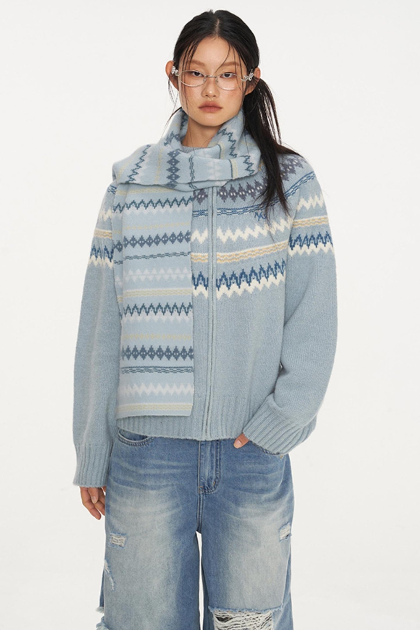 Fair Isle Wool Cardigan