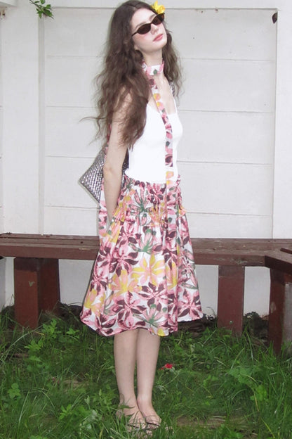 Vintage Garden Tencel Hemp Skirt
