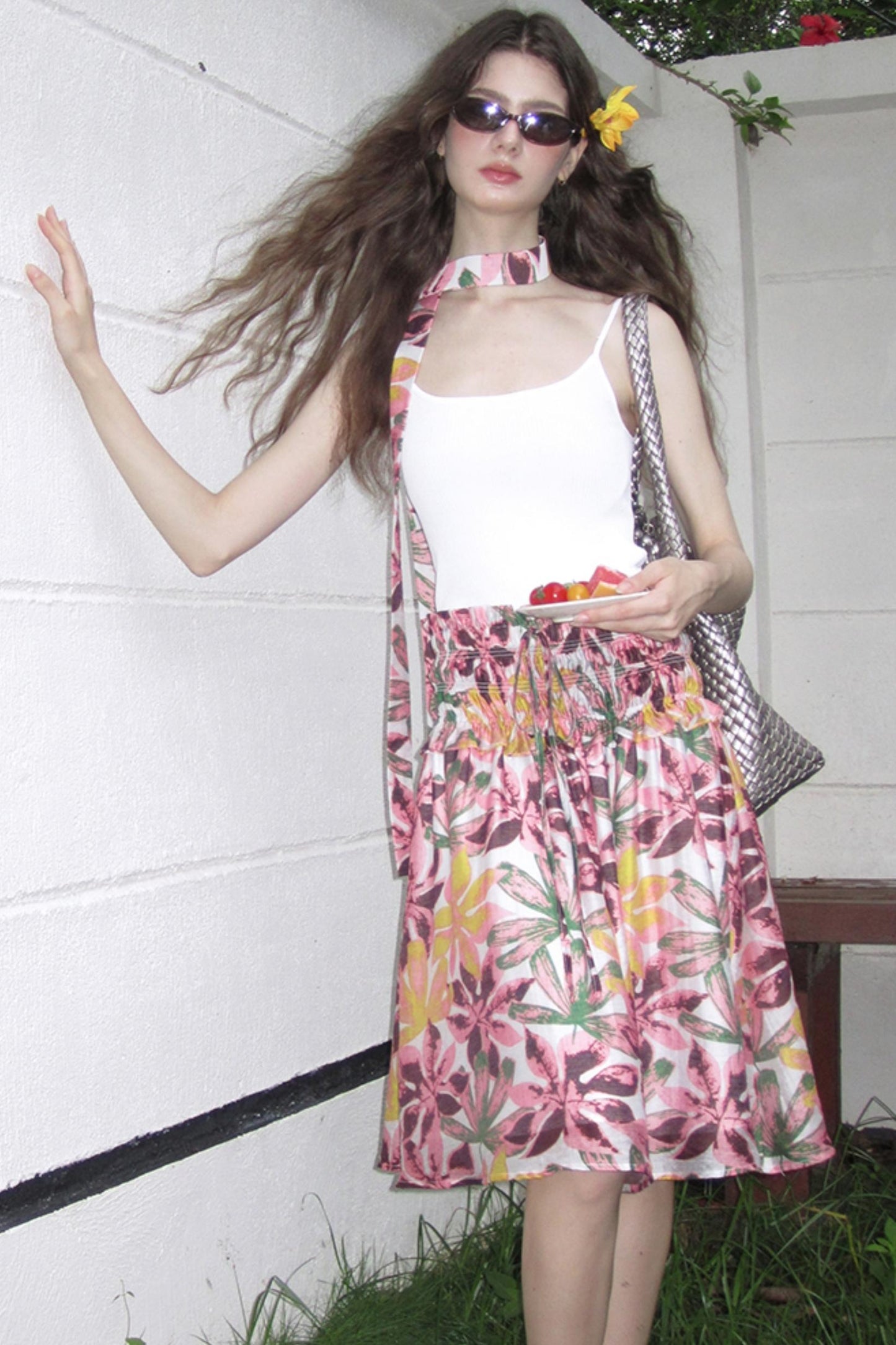 Vintage Garden Tencel Hemp Skirt