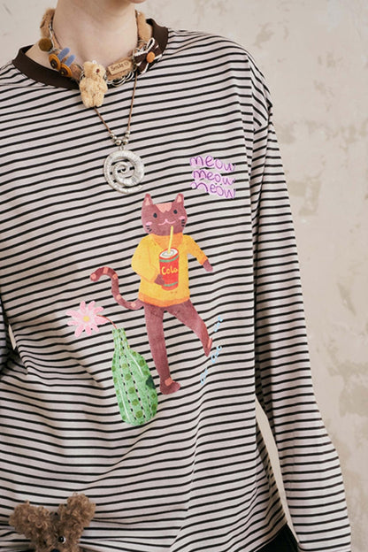 Striped Long Sleeve T-Shirt