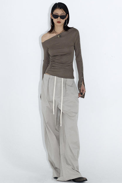 Relaxed Fit Gray Work Pants